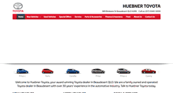 Desktop Screenshot of huebnertoyota.com.au